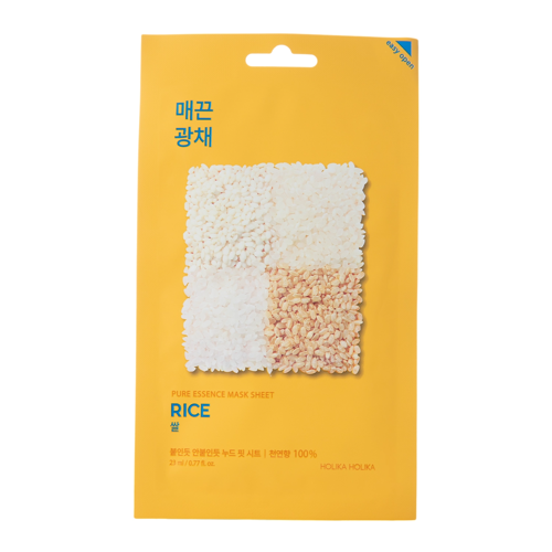 Holika Holika - Pure Essence Mask Sheet - Rice - Mască cu extract de orez - 23ml