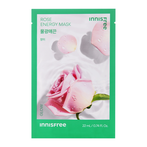 Innisfree - Squeeze Energy Mask - Rose - Glow - Mască cu voal revitalizantă - 22ml