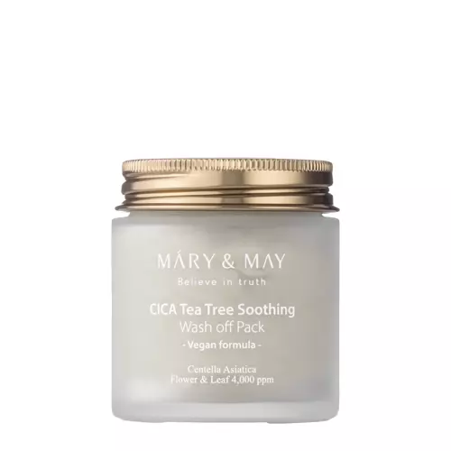 Mary&May - CICA Tea Tree Soothing Wash off Pack - Mască de argilă - 125g