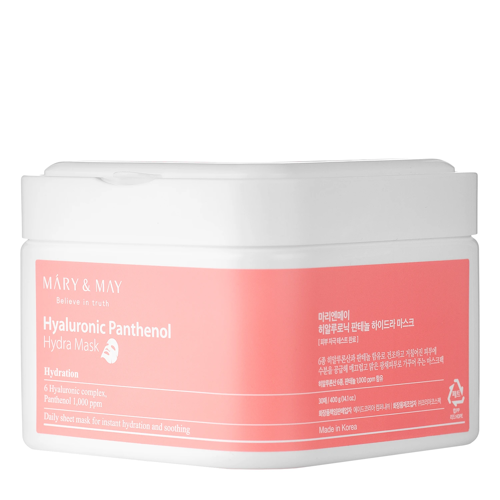 Mary&May - Hyaluronic Panthenol Hydra Mask - Set de măști de față hidratante - 30buc.