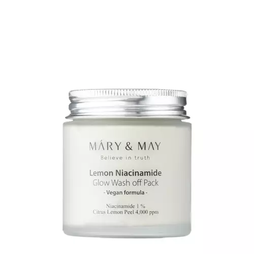 Mary&May - Lemon Niacinamide Glow Wash off Pack - Mască de argilă iluminatoare - 125g