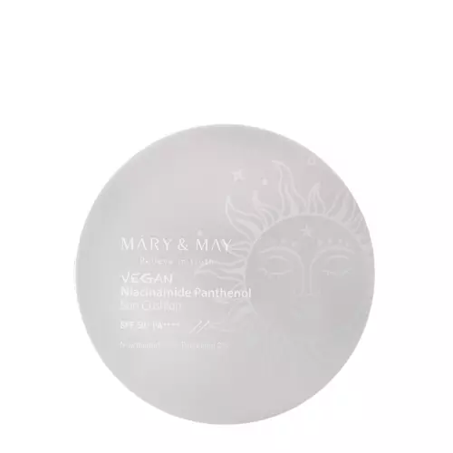 Mary&May - Vegan Niacinamide Panthenol Sun Cushion SPF50+/PA++++ - Cremă cu filtru de pernă - 25g