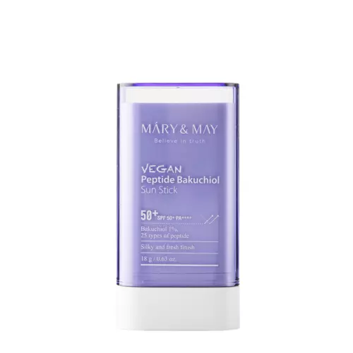 Mary&May - Vegan Peptide Bakuchiol Sun Stick SPF50+/PA++++ - Stick de protecție solară cu peptide - 18g