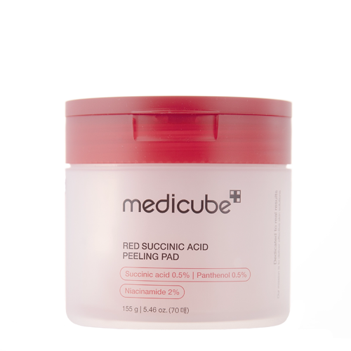 Medicube - Red Succinic Acid Peeling Pad - Tampoane exfoliante pentru față - 70pcs/155g