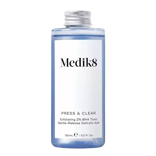 Medik8 - Press&Clear Exfoliating 2% BHA Toner - Tonic exfoliant cu acid salicilic - 150ml - Reîncărcare