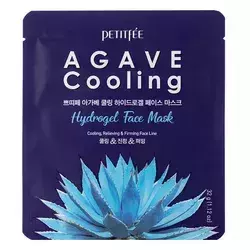 Petitfee - Agave Cooling Hydrogel Face Mask - Mască de față cu hidrogel calmant și revigorant - 32g