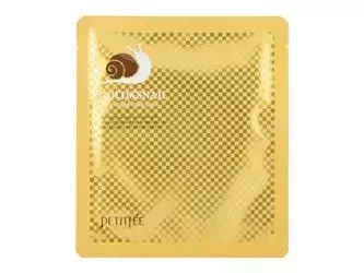 Petitfee - Gold & Snail Hydrogel Mask Pack - Mască de față cu hidrogel și filtrat de mucină de melc - 30g