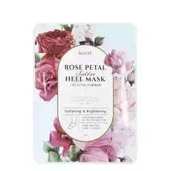 Petitfee - Koelf Rose Petal Satin Heel Mask - Mască pentru călcâi - 2 buc.