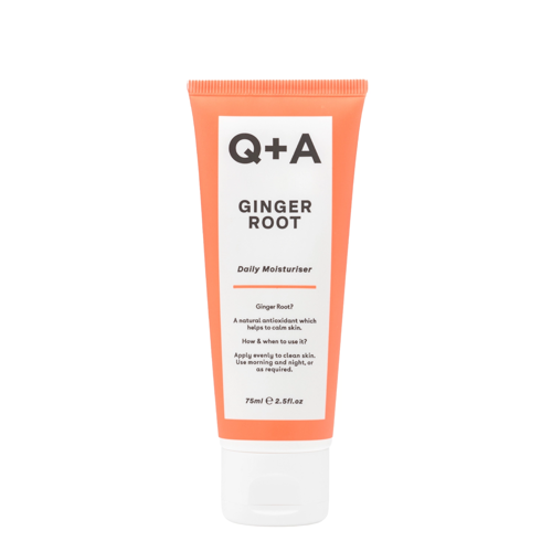 Q+A - Ginger Root - Daily Moisturiser - Cremă de față antibacteriană cu ghimbir - 75ml