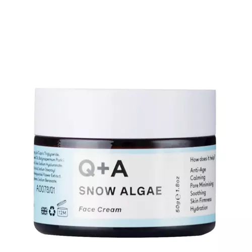 Q+A - Snow Algae Intensive Face Cream - Cremă anti-îmbătrânire cu alge de zăpadă - 50g