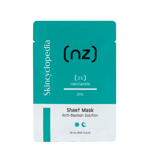 Skincyclopedia - Sheet Mask Niacinamide 3% Zinc - Mască antiimperfecțiuni -1pc/20ml