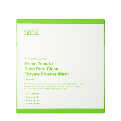 Sungboon Editor - Green Tomato Deep Pore Clean Enzyme Powder Wash - 10x1.5g