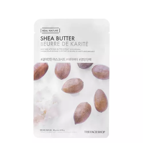 The Face Shop - Natural Mask - Shea Butter - Mască de folie cu unt de Shea - 20g