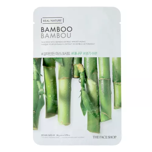 The Face Shop - Real Nature Mask Bamboo - Mască cu extract de bambus - 20g