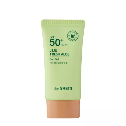 The SAEM - Jeju Fresh Aloe Sun Gel SPF50+ PA++++ - Cremă protectoare pentru față cu Aloe Vera - 50g