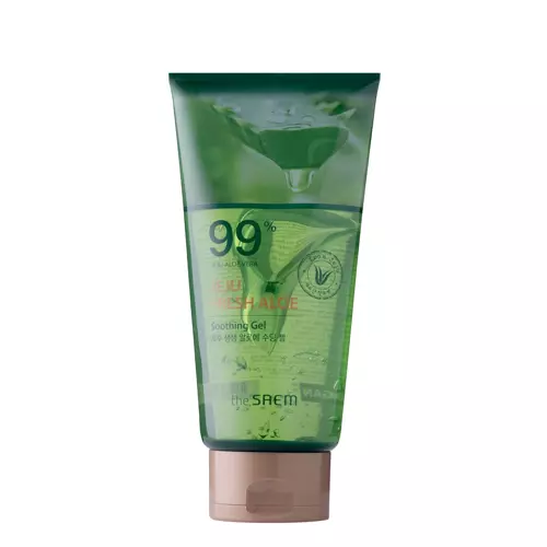 The Saem - Jeju Fresh Aloe Soothing Gel 99% - Gel calmant cu 99% extract de Aloe Vera - 300ml