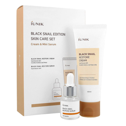 iUNIK - Black Snail Edition Skincare Set - Set de produse cosmetice regenerante