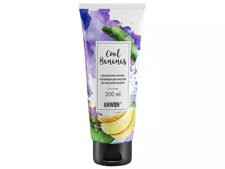 Anwen - Cool Bananas - Mască cu banane pentru părul blond care calmează culoarea părului - 200ml