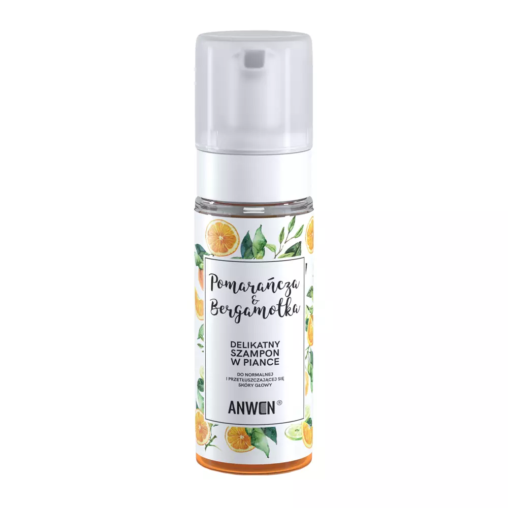 Anwen - Portocală și Bergamotă - Șampon delicat cu spumă - 170 ml