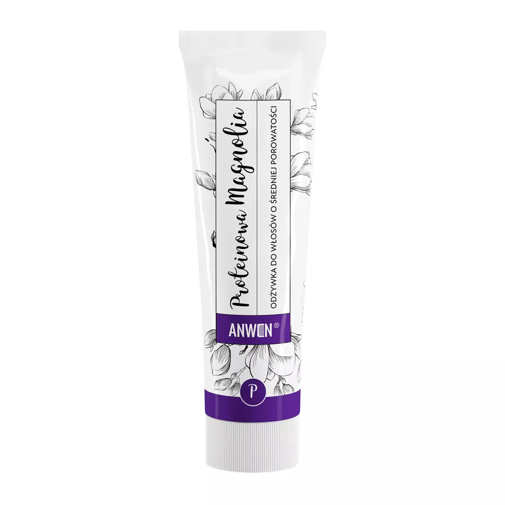 Anwen - Protein Magnolia - Balsam pentru păr cu porozitate medie - Tub de aluminiu - 100 ml
