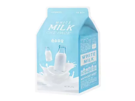 A'pieu - Milk One Pack Mask - White - Mască de folie hidratantă - 21g