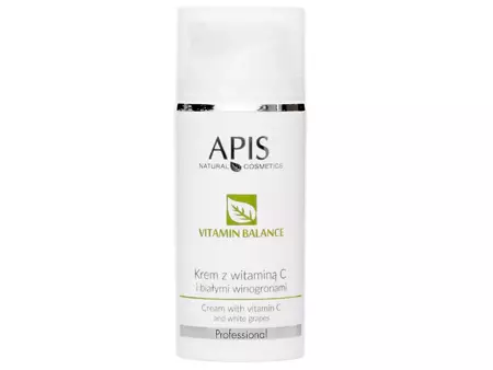 Apis - Professional - Vitamin Balance - Cream with Vitamin C and White Grapes - Cremă de față cu vitamina C și struguri albi - 100ml