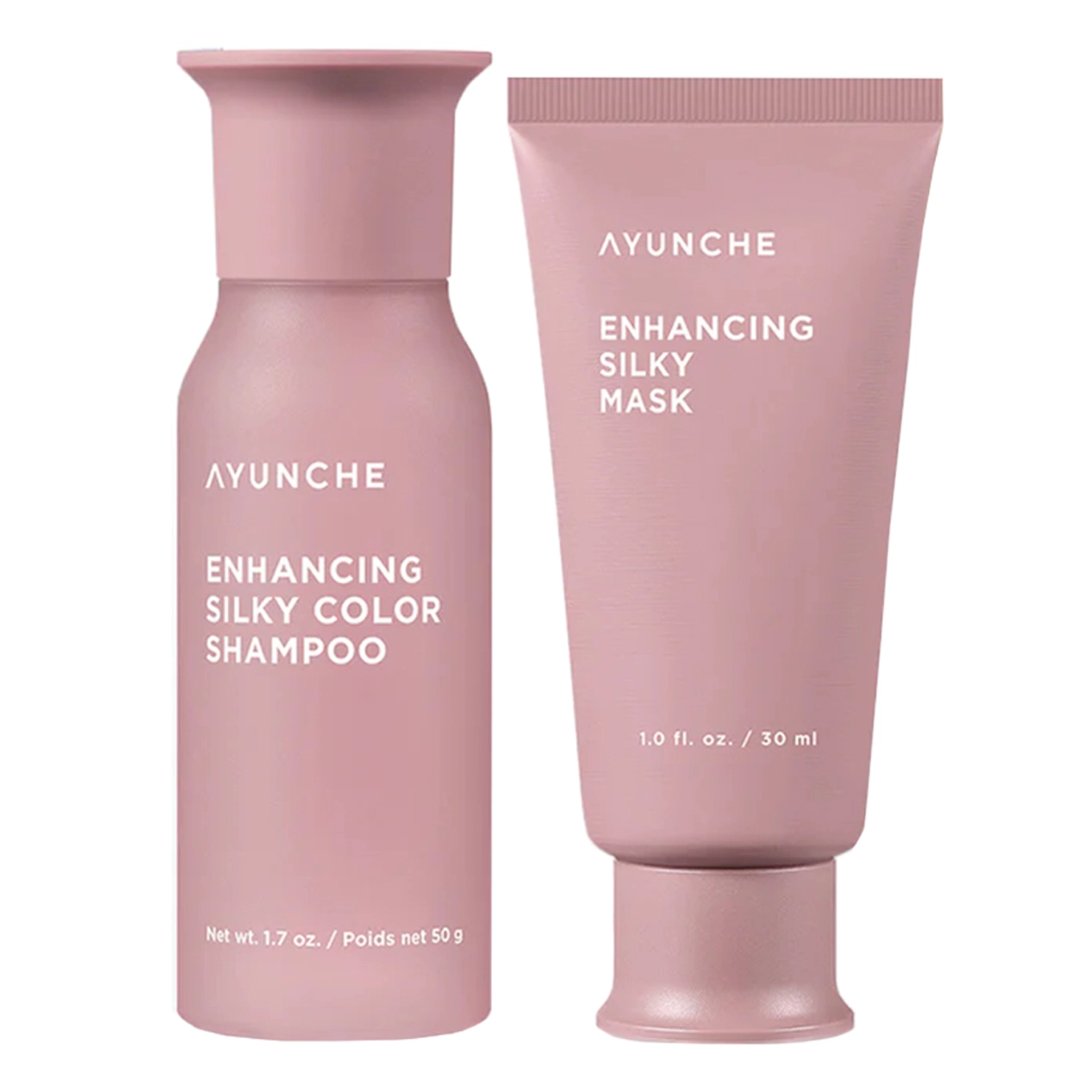 Ayunche - Enhancing Silky Mini Kit - Kit de produse pentru păr hrănitoare și hidratante - Mini - 50g+30ml