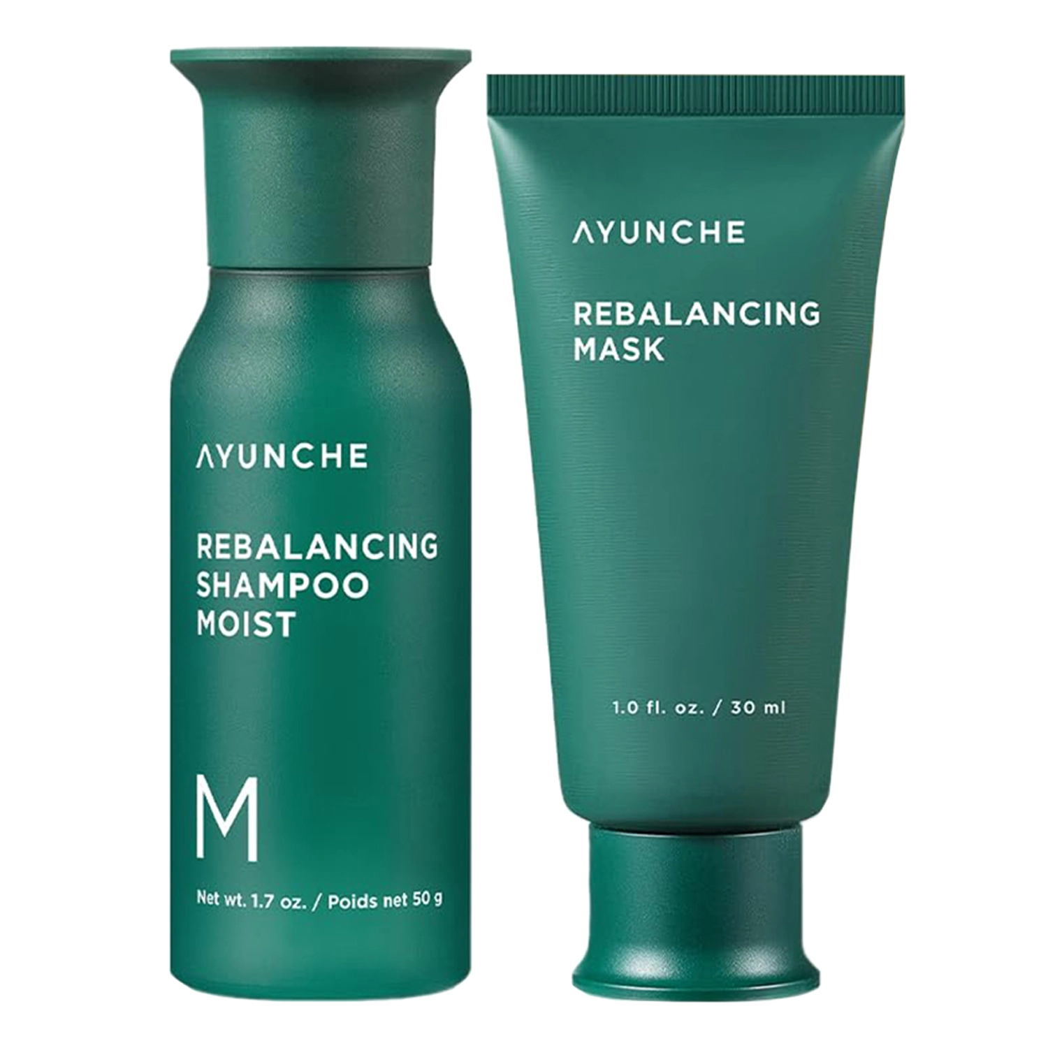 Ayunche - Rebalancing Mini Kit Moist - Kit de produse pentru păr umed - Mini - 50g+30ml