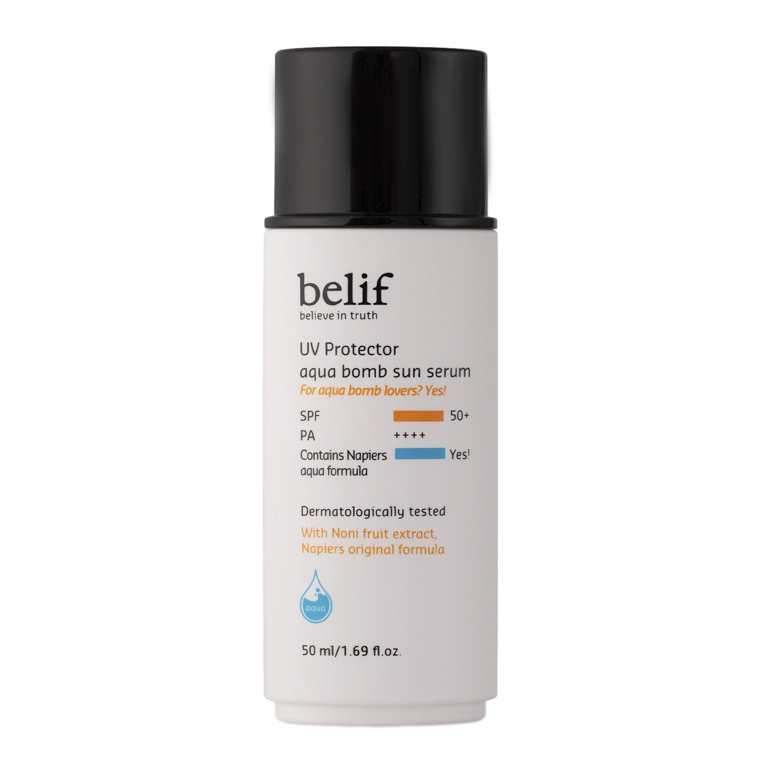 Belif - UV Protector Aqua Bomb Sun Serum SPF50+ PA++++ - Cremă de față hidratantă - 50ml