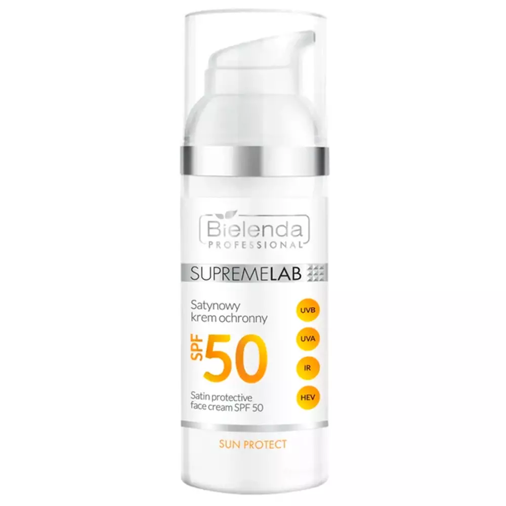 Bielenda Professional - Supremelab - Sun Protect - Sun Protective Face Cream SPF50 - Cremă satinată de protecție solară - 50ml