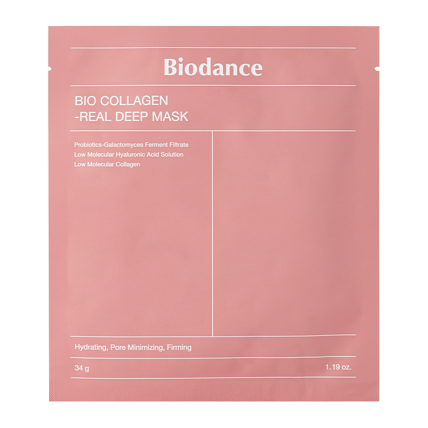 Biodance - Bio-Collagen Real Deep Mask - Mască de față fermizantă cu colagen - 1 buc/34g