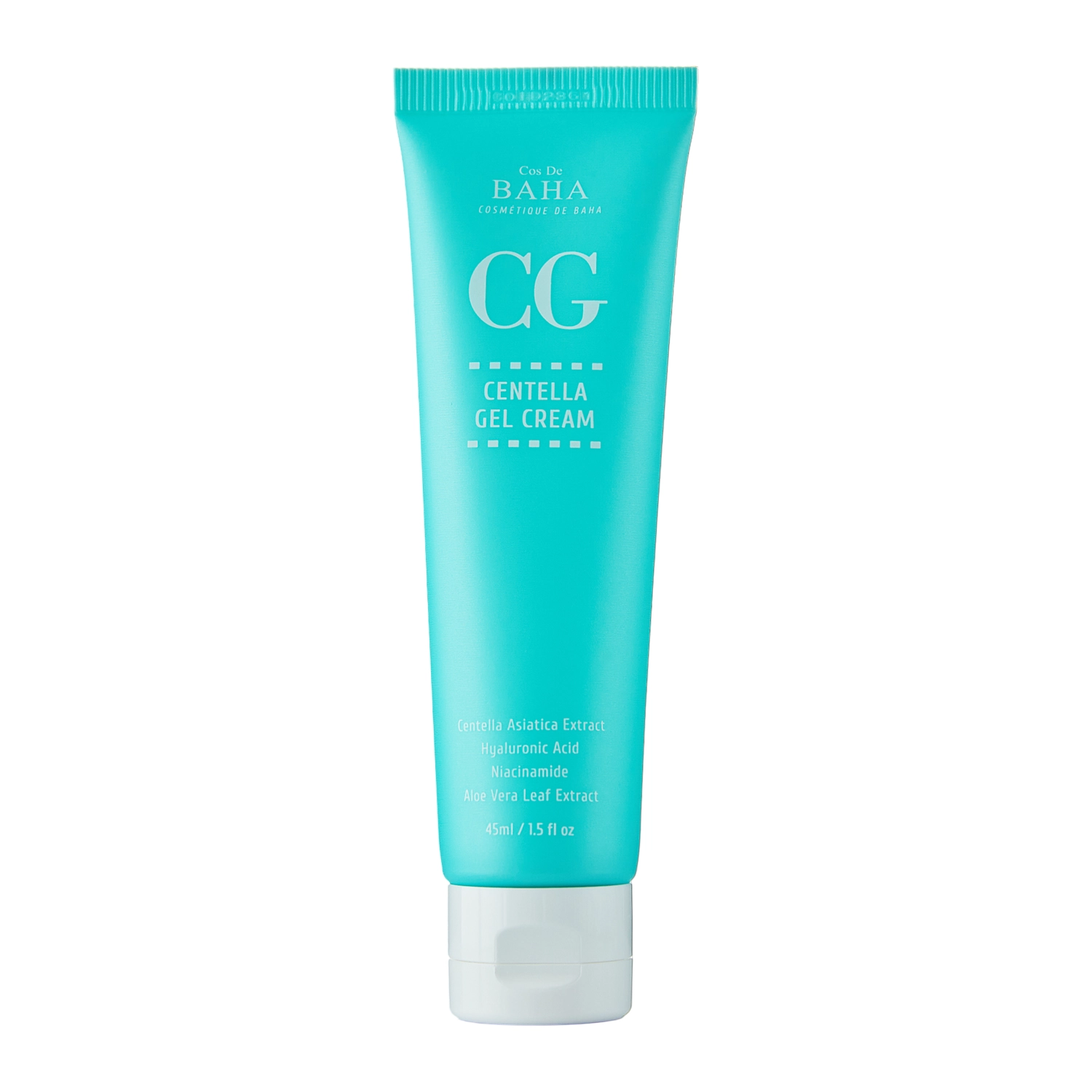 Cos De BAHA - CG Centella Gel Cream - Cremă de față calmantă cu extract de Centella Asiatica - 45ml