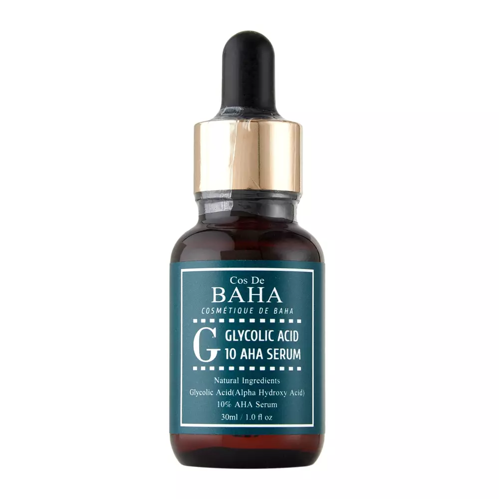 Cos De BAHA - G Glycolic Acid 10 AHA Serum - Ser de față peeling cu acid glicolic - 30ml