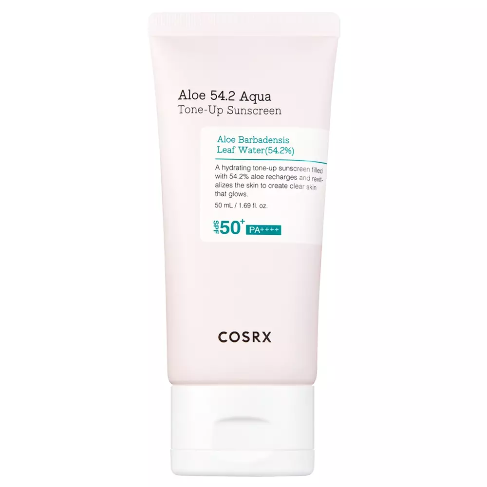 Cosrx - Aloe 54.2 Aqua Tone-Up Sunscreen SPF50+/PA++++ - Cremă hidratantă de protecție solară - 50ml 