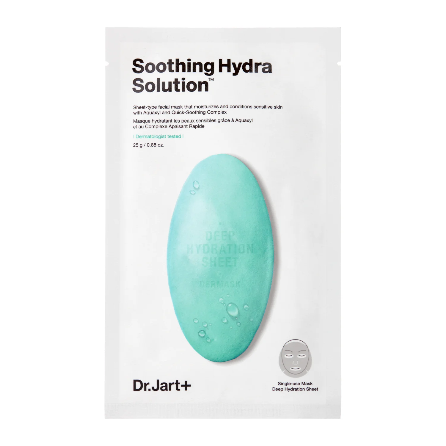 Dr.Jart+ - Dermask Soothing Hydra Solution - Mască hidratantă și calmantă - 25g