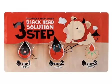 Elizavecca - Milky Piggy Black Head 3 Step - Plasture de curățare a nasului - 1buc