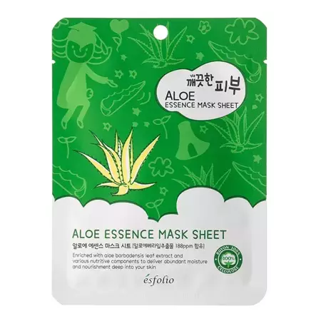 Esfolio - Pure Skin Aloe Essence Mask Sheet - Mască de Aloe Vera - 25ml