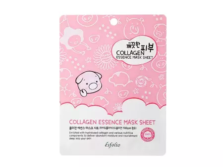 Esfolio - Pure Skin Collagen Essence Mask Sheet - Mască de împachetare cu colagen - 25ml