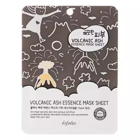 Esfolio - Pure Skin Volcanic Ash Essence Mask Sheet - Mască de față - 25ml