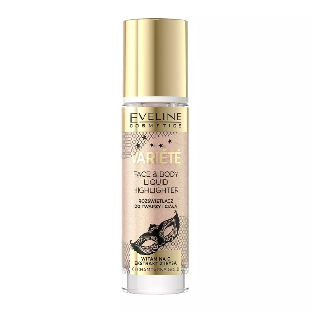 Eveline Cosmetics - Variete - Iluminator lichid pentru față și corp - 01 Champagne Gold - 30ml