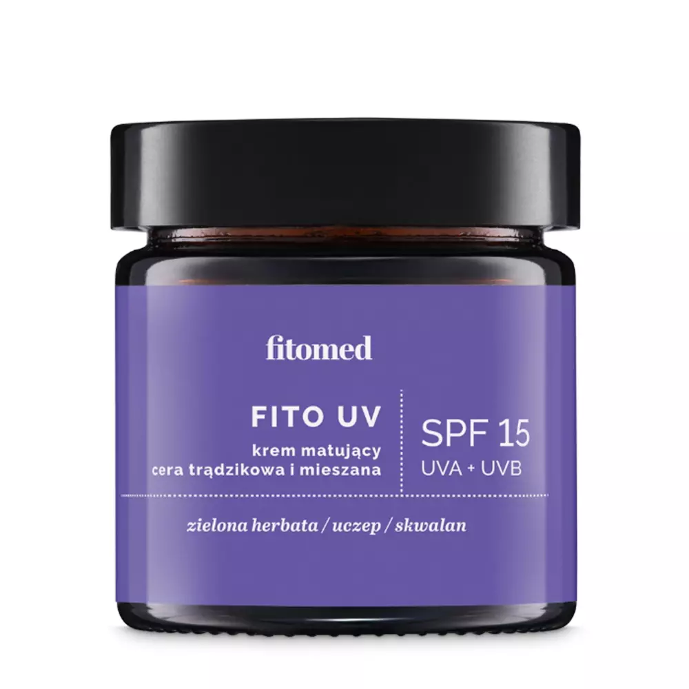 Fitomed - Fito UV SPF15 - Cremă matifiantă pentru acnee și piele mixtă - 55g