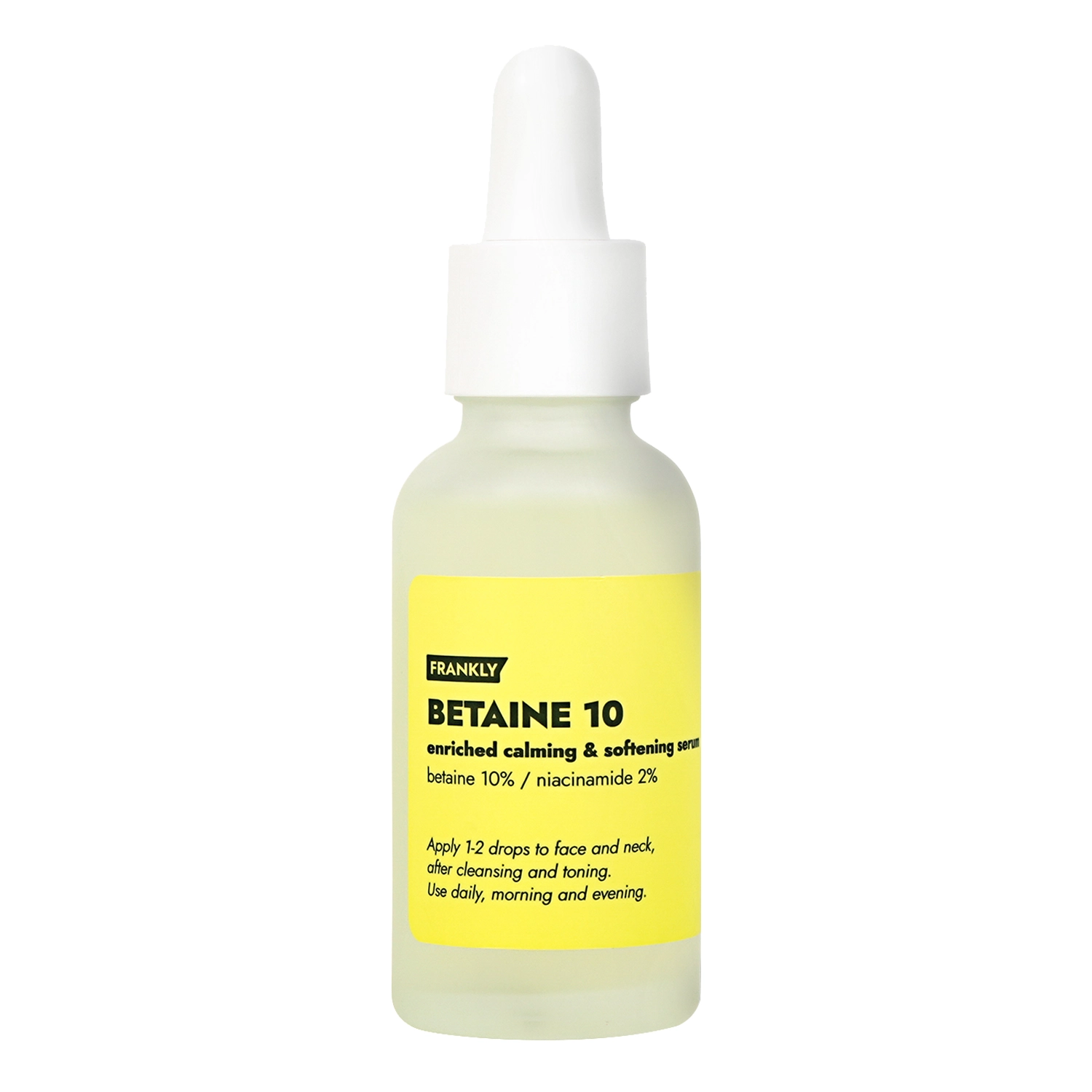 Frankly - Betaine 10% Serum - Ser de față hidratant și calmant - 30ml