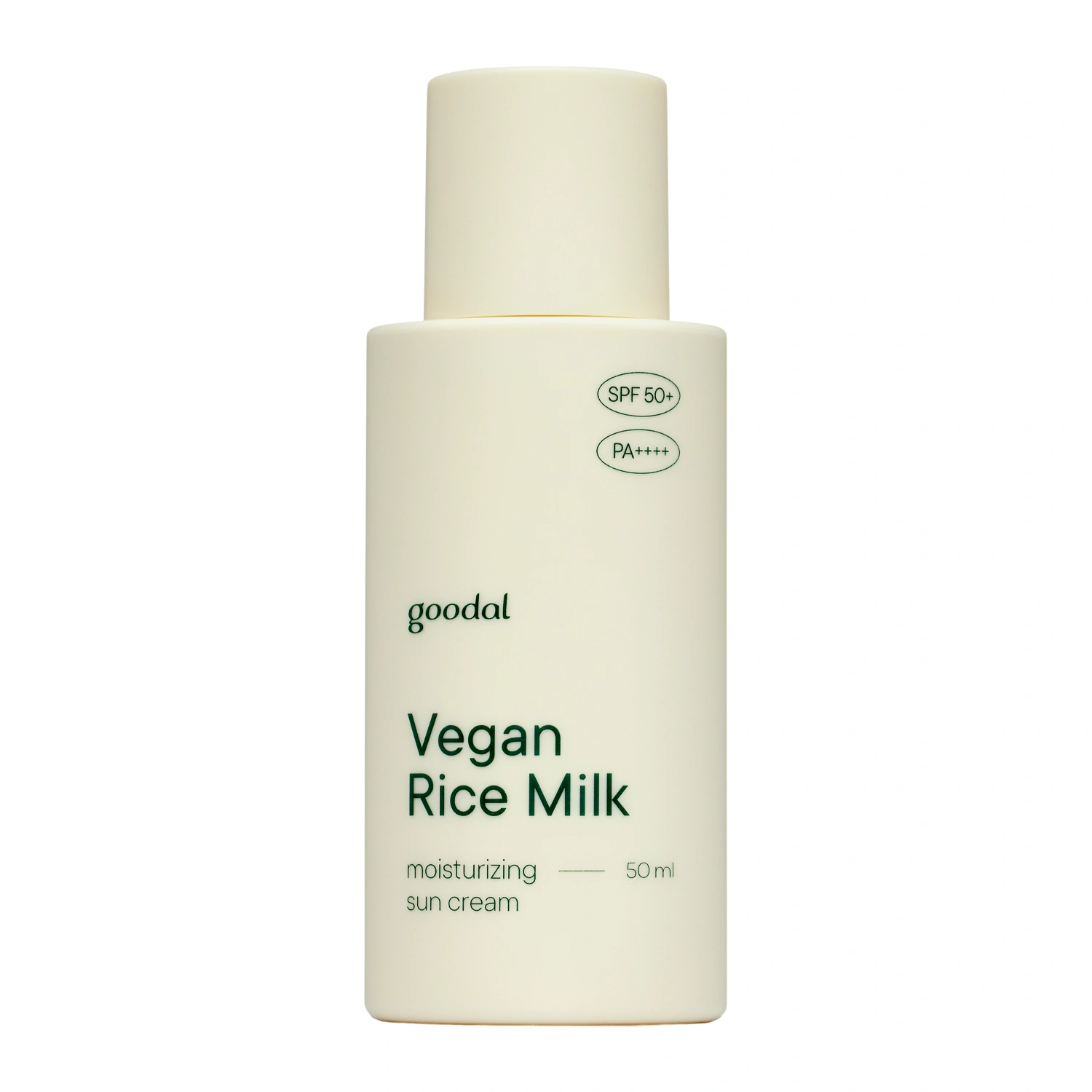 Goodal - Vegan Rice Milk Moisturizing Sun Cream SPF50+/PA++++ - Cremă solară hidratantă vegană cu filtru - 50ml