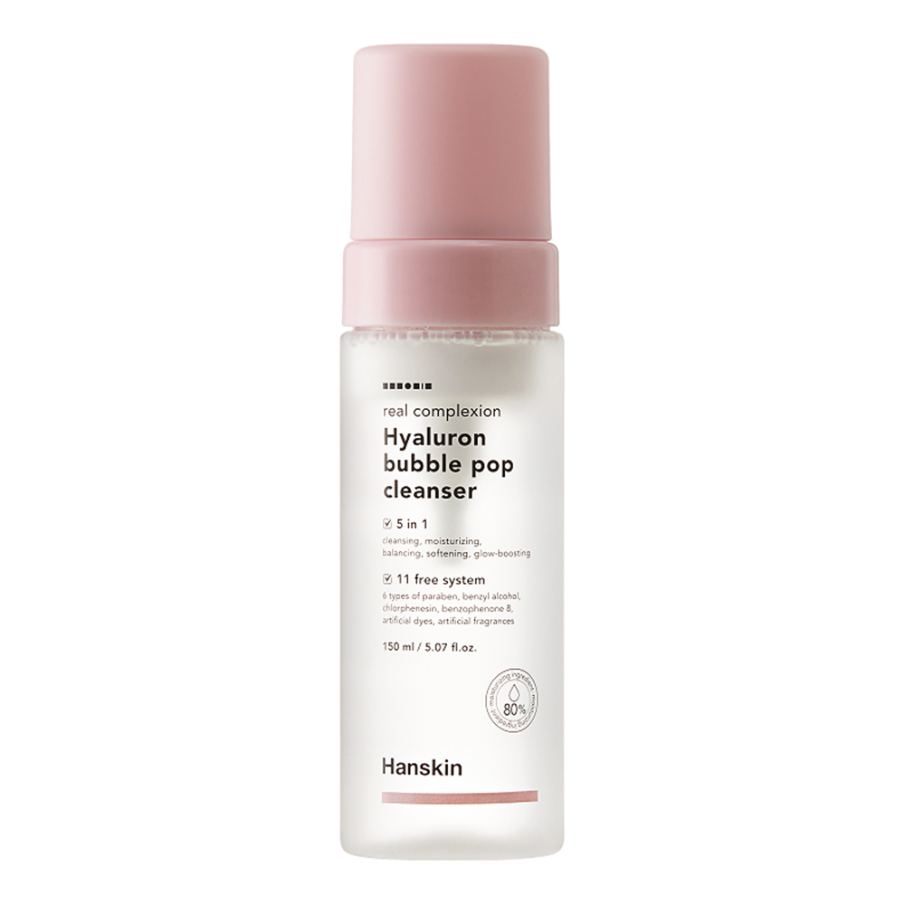 Hanskin - Real Complexion Hyaluron Bubble Pop Cleanser - Spumă de curățare a feței - 150 ml