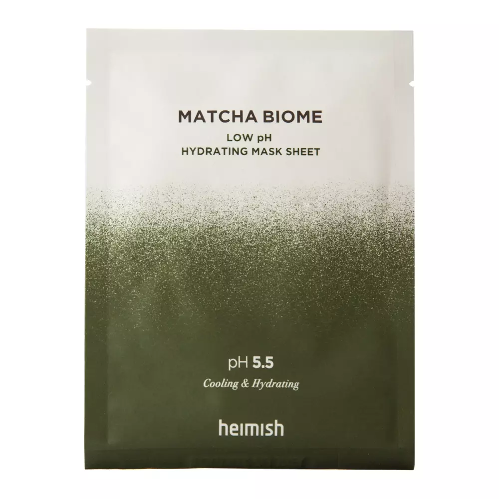 Heimish - Matcha Biome Low pH Hydrating Mask Sheet - Mască calmantă cu probiotice - 30ml