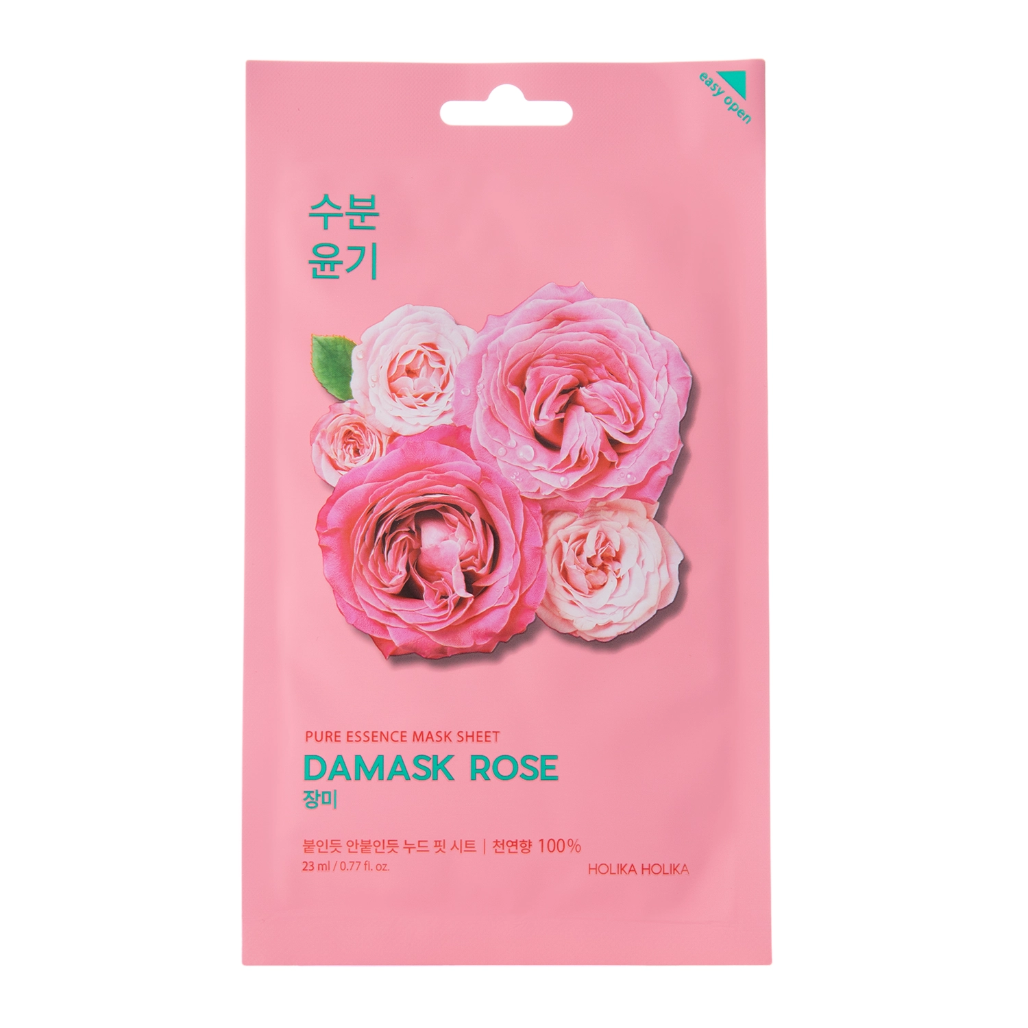 Holika Holika - Pure Essence Mask Sheet - Rose - Mască de folie cu extract de trandafir de Damasc - 23ml