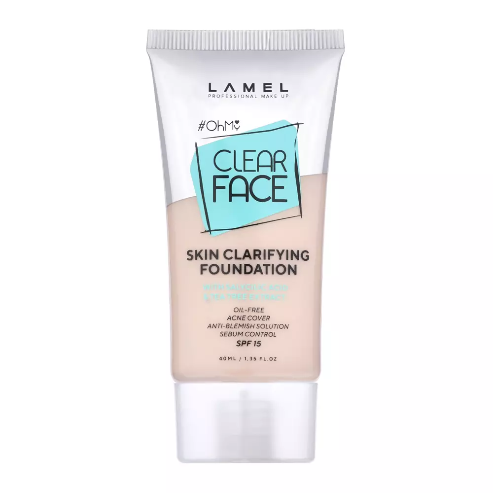 Lamel - OhMy Clear Face Foundation SPF15 - Fond de ten - 401 - 40ml