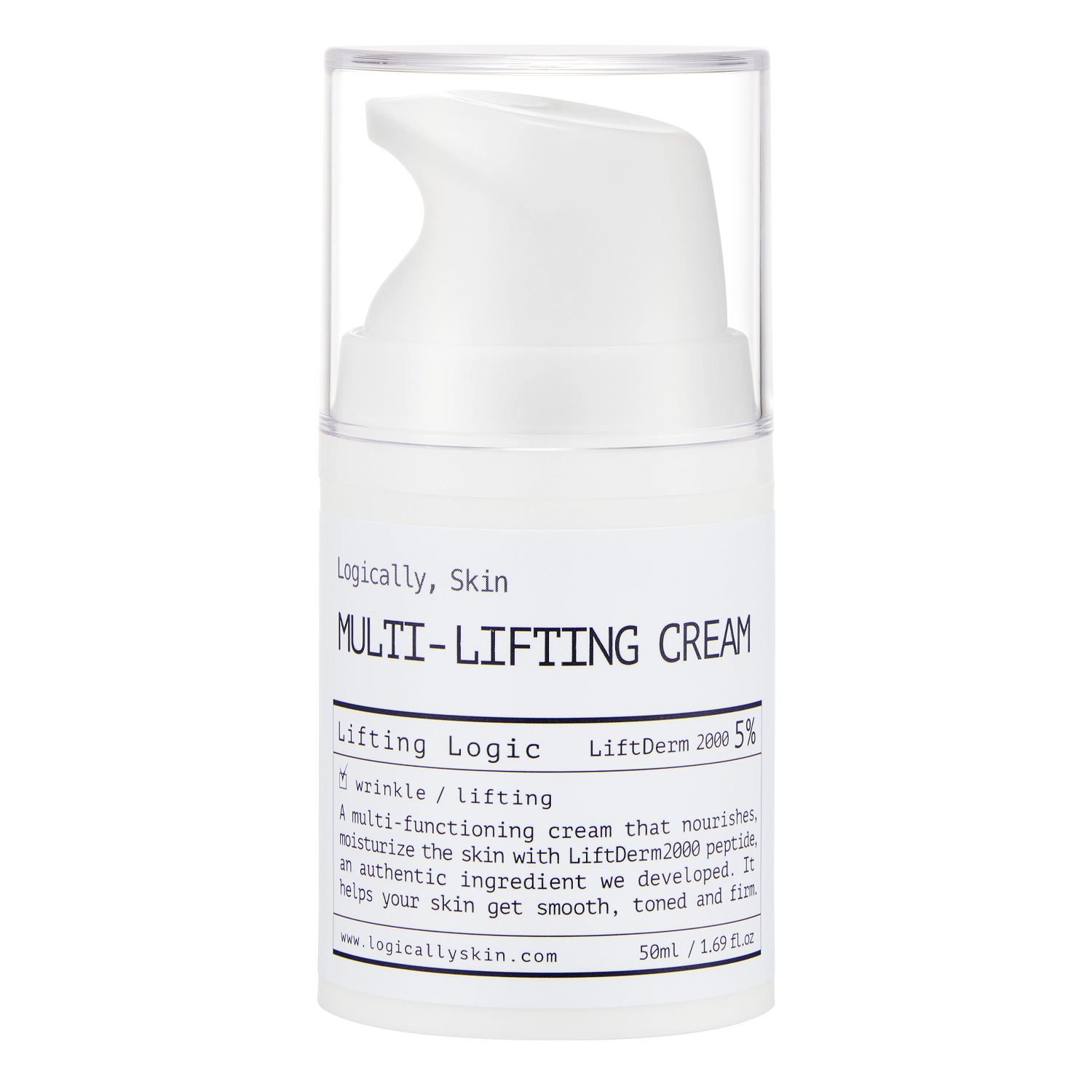 Logically, Skin - Multi-Lifting Cream - Cremă de față hidratantă cu peptide - 50ml