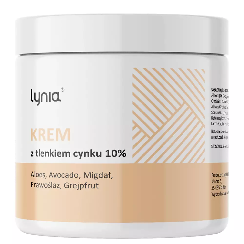 Lynia - Cremă cu oxid de zinc 10% (Zinc Oxide Cream 10%) - 100ml