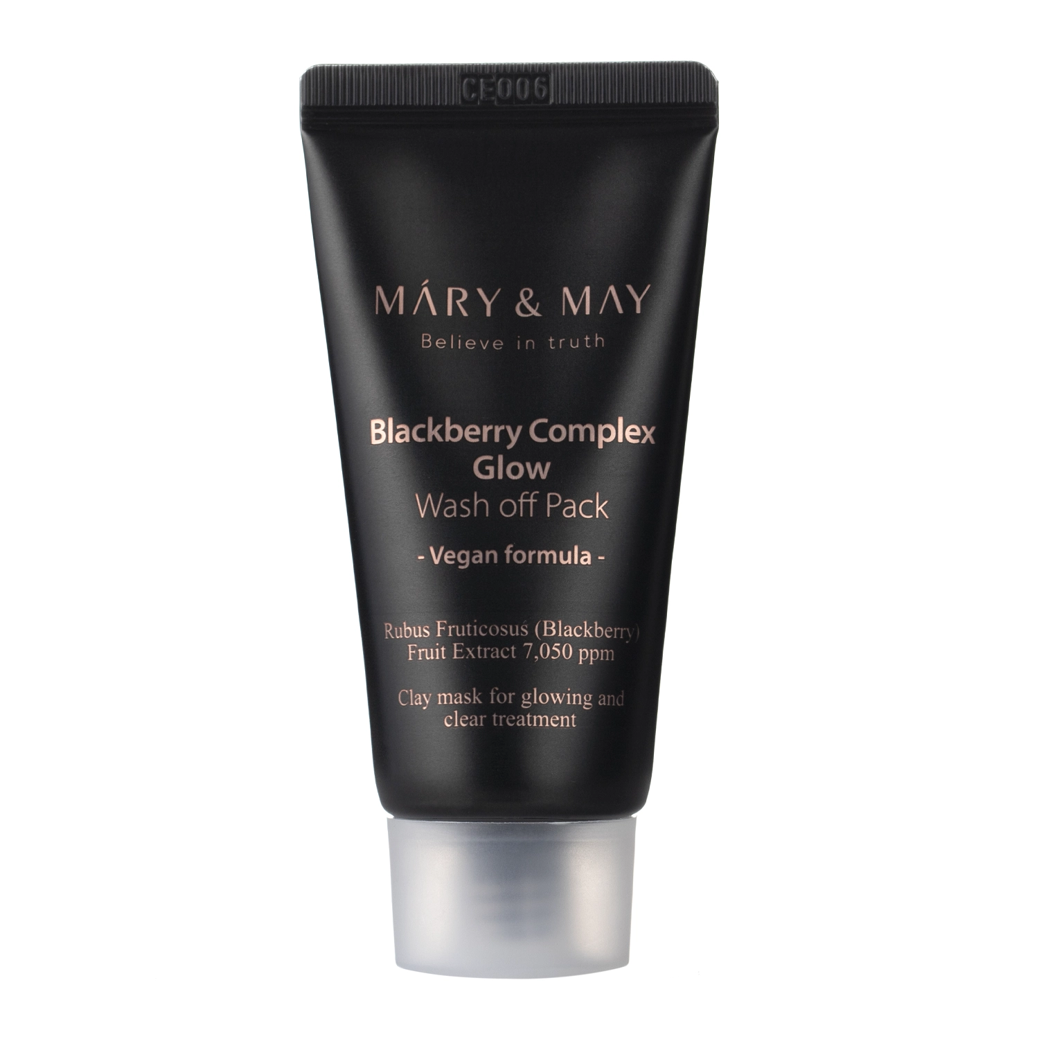 Mary&May - Vegan Blackberry Complex Glow Wash off Pack - Mască de argilă iluminatoare - 30g